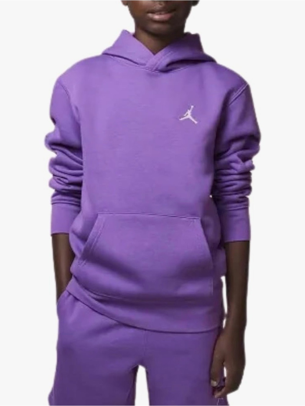 Nike Jordan Purple Hoodie with White Jumpman